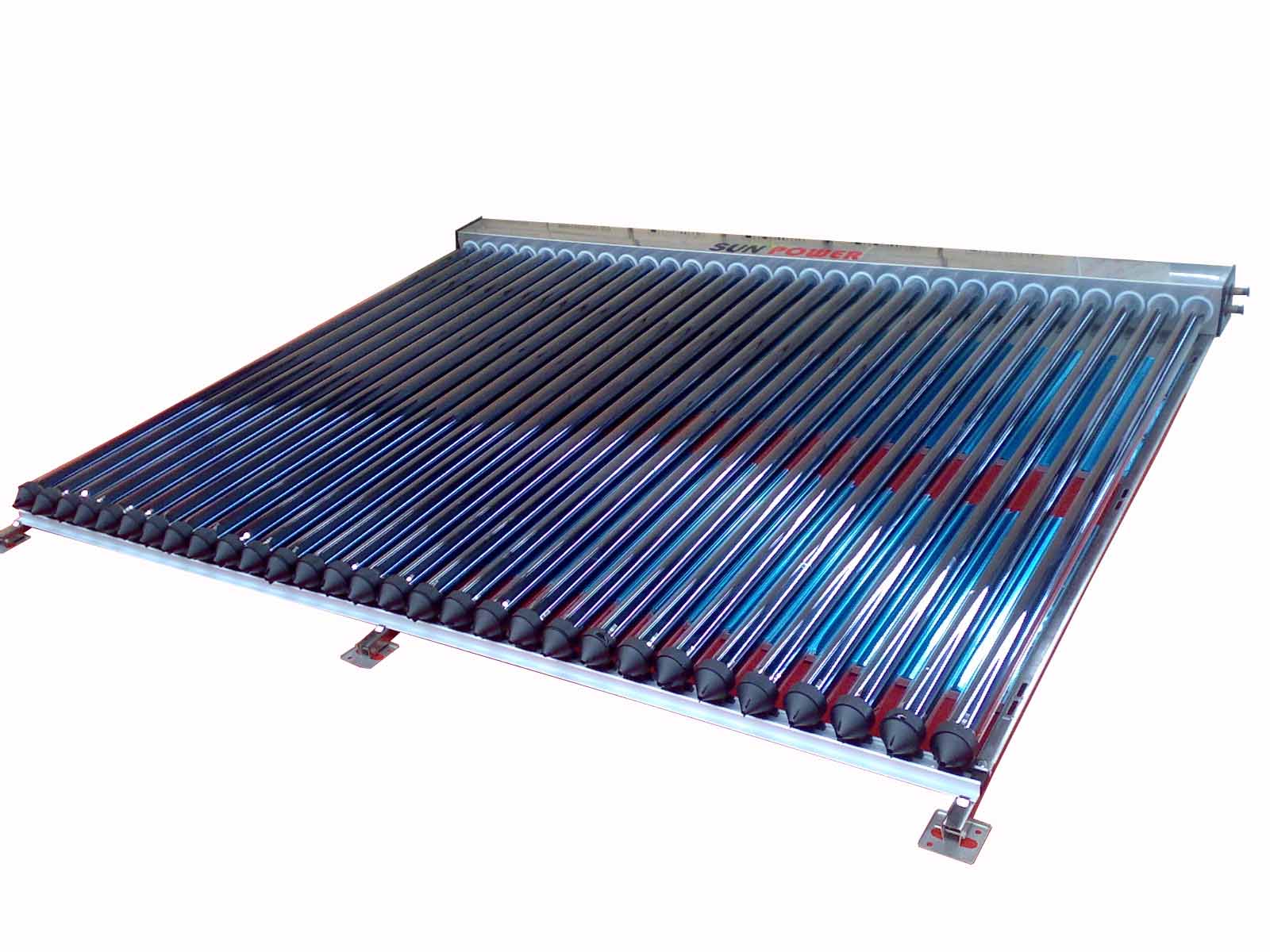 Outdoor Pressurized Flat plate U pipe Solar collector
