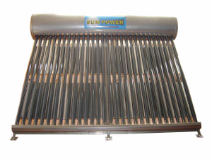 glass Low Pressure Vacuum Tube Solar Water Heater 