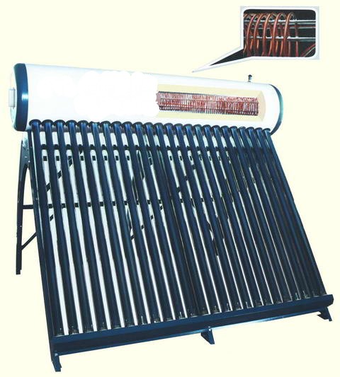  Copper coil Pre-Heat vacuum tube Solar water heater