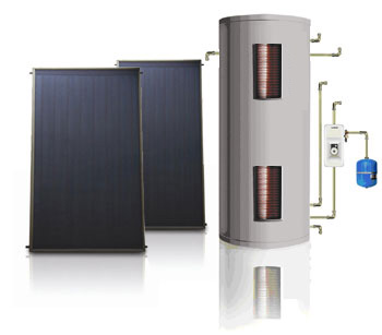 Pressurized Flat Plate Heating Collector System