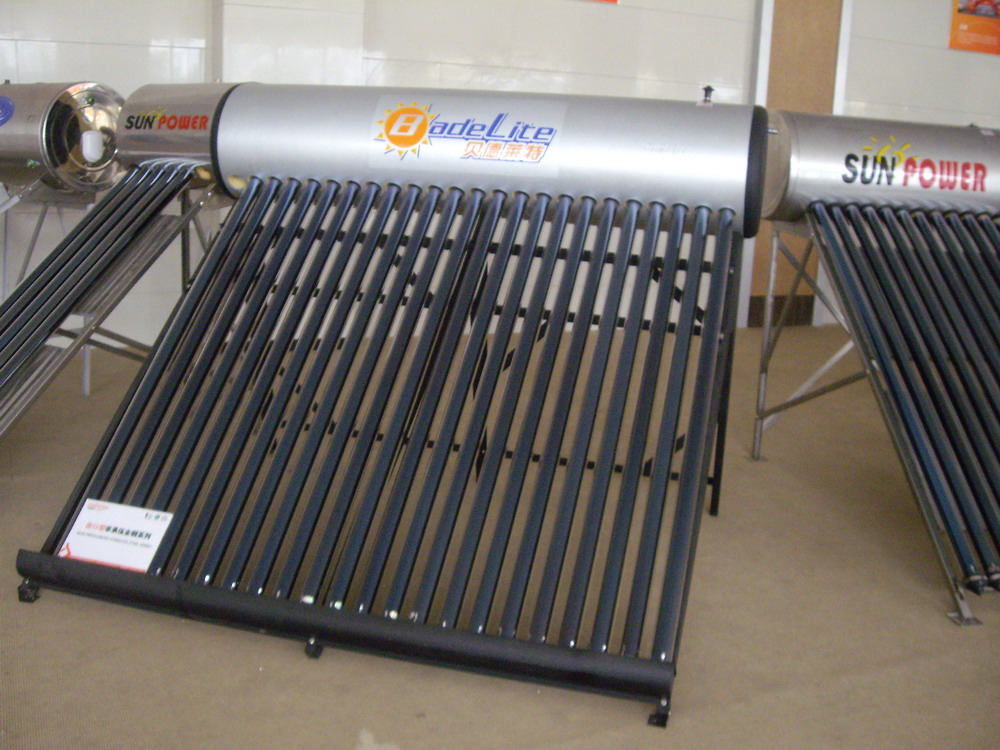 non pressurized compact evacuated tube Solar Water Heater 